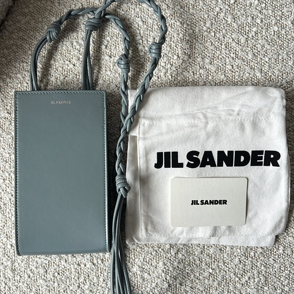 JIL SANDER Pale Blue Phone Holder - Picture 2 of 15
